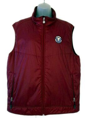 Aigle Men’s Vest Thermolite Puffer Vest Burgundy Red Maroon Large